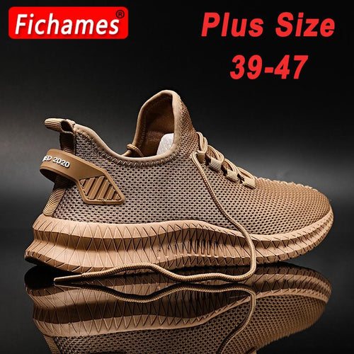 Neue Mesh Herren-Sneaker Freizeit-Schuhe Outdoor Mode Leichte Bequeme Atmungsaktive Walking-Sneaker Schnürschuhe Herren