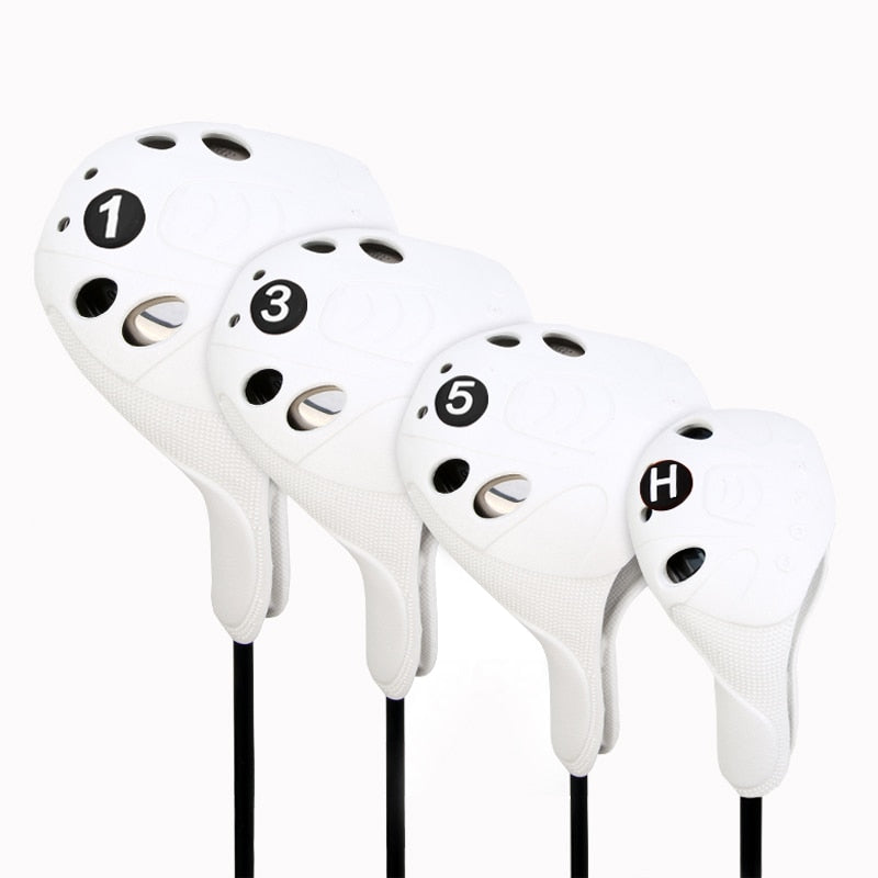 4 pcs/set PGM golf club head cover 1/3/5/UT Full set of wood poles Waterproof high-elastic material Easy to use Save space