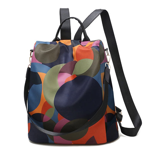 Aosbos Wasserdichter Oxford-Frauen-Rucksack Mode Anti-Diebstahl-Frauen-Rucksäcke drucken Schultasche Hochwertiger Rucksack mit großer Kapazität