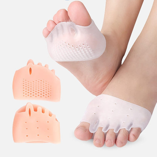 Silikon-Vorfußpolster, Schmerzlinderung, Einlagen, Zehentrenner, weiche Gel-Einlegesohlen, Finger-Zehen-Schutz, Fußpflege, High Heels-Pads