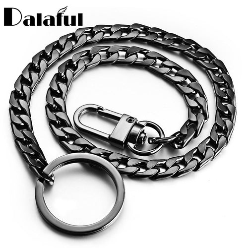 40 cm Schlüsselanhänger Metall Brieftasche Gürtel Kette Hose Hipster Hose Hip Hop Rock Punk Street Schlüsselanhänger Anti-verlorene Schlüsselanhänger Männer K404
