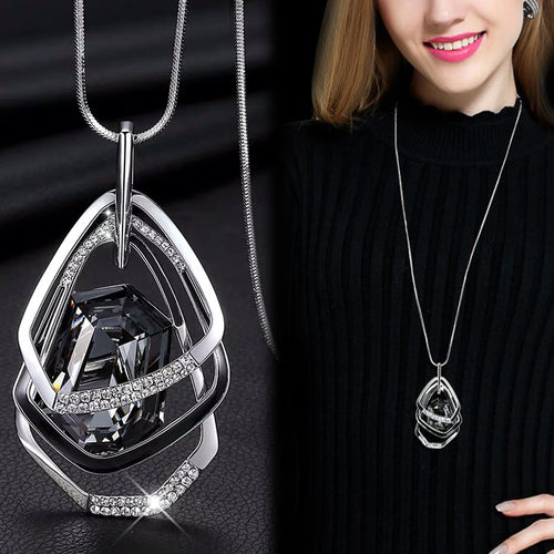 Lange Halsketten & Anhänger für Damen Maxi Collier Femme Geometrische Kette Mode Halskette Statement Colar Accessoires Schmuck 2022