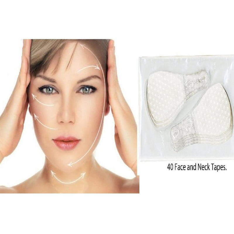 40Pcs / Set Invisible Thin Face Facial Stickers Facial Line Wrinkle Flabby Skin V-Shape Face Lift Tape For Face
