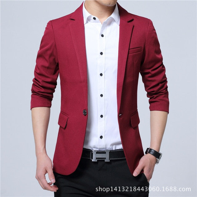 2021 Spring Autumn New Men Blazer Fashion Slim casual blazer for Men Brand Mens suit Designer jacket outerwear men 3 colors