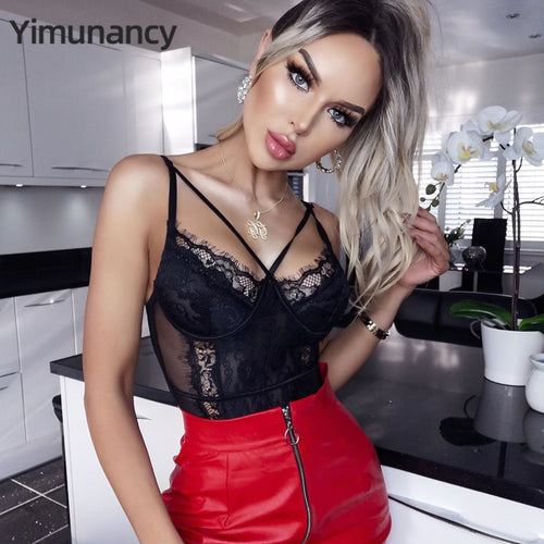Floral Lace Bodysuit Women Bandage Bodysuit Ladies 2020 Sexy Bodysuit Mesh Bodysuit Summer Overalls