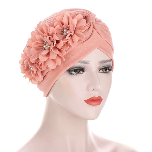 cotton solid folds pearl muslim turban scarf women islamic inner hijab caps Arab wrap head femme musulman turbante mujer
