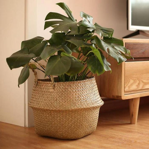 Seaweed Wicker Basket Rattan Hanging Flowerpot Flowerpot Dirty Clothes Dirty Clothes Basket Storage Basket WF1015