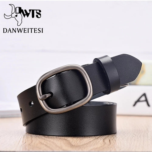 【DWTS】Women's Belt Fashion Women Female Belt Genuine Leather Belts For Women Female Belt Pin Buckles Fancy Vintage for Jeans