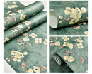 The Rustic Bloom | Peel-and-Stick 3D Retro Vine Wallpaper