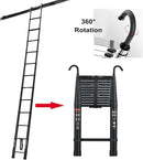 The Apex | 3.8M Aluminum Telescopic Extension Ladder (150kg Rated)