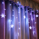The Aurora Curtain | 4M LED Snowflake Icicle Light Garland