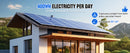 ECO-WORTHY Bifacial 100 Watt 12 Volt Solar Panel Monocrystalline Rigid High-Efficiency PV Module Power Charger for Sunsheds,Rvs