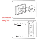 20KG verstellbare 14 - 42 Zoll TV-Wandhalterung Flachbildfernseher Rahmenhalterung 15 Grad Neigung für LCD LED Monitor Flachbildschirm