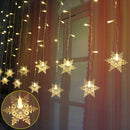 The Aurora Curtain | 4M LED Snowflake Icicle Light Garland