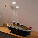 250ml Titanic Schiff Modell Luftbefeuchter Ätherisches Öl Diffusor Quallen Rauchring Spray Aroma Diffusor Nachtlicht für Zuhause