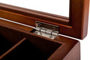 3/5/8/10/12 Fächer Holz Uhrenbox Organizer Neu Kaffeefarbene Uhrenhalterung mit Glasfenster Herren Uhrenaufbewahrungsbox Geschenkbox