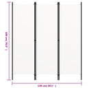 Panel Screen White 150x180 cm Home decoration products, partition screens, privacy screens