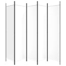 White 5-Panel Divider 250x200 cm Fabric Home decoration products, partition screens, privacy screens