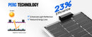 ECO-WORTHY Bifacial 100 Watt 12 Volt Solar Panel Monocrystalline Rigid High-Efficiency PV Module Power Charger for Sunsheds,Rvs