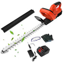 21V Akku-Heckenschere 56 cm Elektro-Heckenschere mit 3.0Ah Akku & Ladegerät mit doppeltwirkendem Messer 15 mm Schnittkapazität