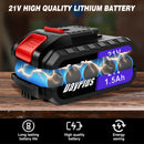 The Workshop First Responder | 21V Cordless Drill & Impact Driver Set with 1500mAh Battery