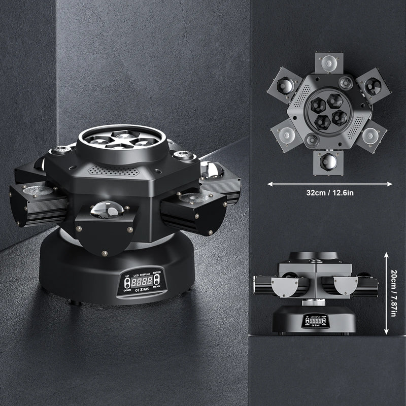 200W RGBW 4-IN-1 Lighting Effect and Starry Effect Controlled DMX512 AUTO Sound-activated and Master-slave For DJ Party Wedding