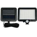 Outdoor Solar Luminaire With Waterproof Motion Sensor With 3 Lighting Modes And 56 LEDs