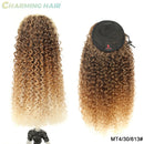 Rabo de Cavalo Curtos Ondas Profundas Cabelo Fibra Proteica Orgânica de Alta Qualidade Afro Cacheado 60cm100g "PATRICIA"-MODA