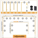 Over The Table Rod Stand with Clamps,Balloon Flower Arch Stand Table Arch for Holiday Decoration Party