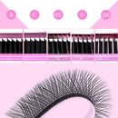 Quewel YY Shaped 2D Lashes Extension 0.05/0.07 Faux Mink B/C/D/CC/DD 8-15mm Natural Soft Eyelash Premade Volume Fan Y Lashes