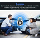 HD 1080P 3-Lens Car Camera 3 Channel Car DVRs Inside Vehicle Dash Cam Video Recorder Night Vision Dashcam With 32GB Memory Card