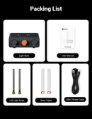 Fosi Audio AH-01A Tube Music Rhythm Light Desktop LED Rhythm Ambient lamp With High Sensitivity Mic  Desktop Decoration For Game