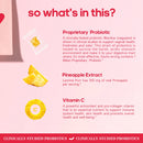 Quitmood Feminine Balance Gummies - Hawaiian Pineapple - Women's Probiotics-ph Balance- 30 Gummies, individual package vitamin C