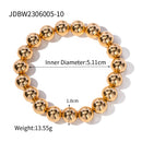 Uworld Stainless Steel Bead Chain Bangle Bracelet Waterproof Jewelry Statement Trendy Golden Metal браслеты на руку Man Girls
