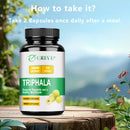 Triphala Kapseln - Energie-Booster, Verdauungsfördernd, Darmreiniger, Antioxidans - 120 Kapseln