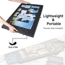 Portable Puzzle Table Felt Puzzle Platform with 6 Drawers 2-In-1 Stand 1000 Piece Puzzle Capacity Lightweight & Easy Store