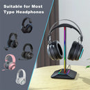 Hot sale Sma RGB Gaming Headphone Stand with USB Ports Support Touch Control Light For All Headphones Size