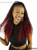 Aplique Rabo de Cavalo Longo Cacheado Orgânico Fibra Premium Com Clipe De Onda Profunda Cabelo Afro Cacheado 70cm 180g
