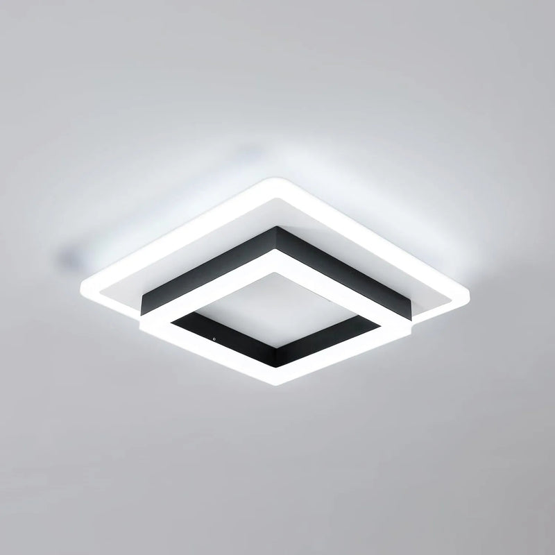 Square Acrylic  Ceiling Light Modern LED Ceiling Lamp,White 6500K LED Ceiling Lights for Bedroom Office Kitchen Living Room