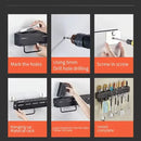 Multifunctional Kitchen Wall-Mounted Storage Rack No Drilling Support Knives Chopsticks Tubes