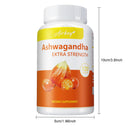 Ashwagandha Supplement - Improving Sleep, Boost Focus & Brain Health, Stress & Mood Relief - 120 Capsules