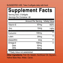 Lutein - Eye Health Supplement, Contains Lutein and Zeaxanthin, Supports Vision Health, Relieve Eye Fatigue - 120 Capsules