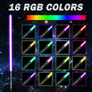 PHS Duel Metal Lightsaber 39 Inch-RGB 16 Colors 4 Sound Modes with Impact Effects ldeal ffects,ldeal for Boys Birthday Christmas