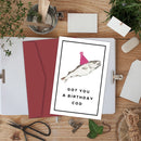 1PC Cod Fish Themed Funny Birthday Card,Got You A Birthday Cod,Hilarious Birthday Card Pun,Birthday Card For Him Easter Gift
