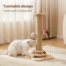 The Cedar Column | Natural Sisal Cat Scratching Post with Play Track