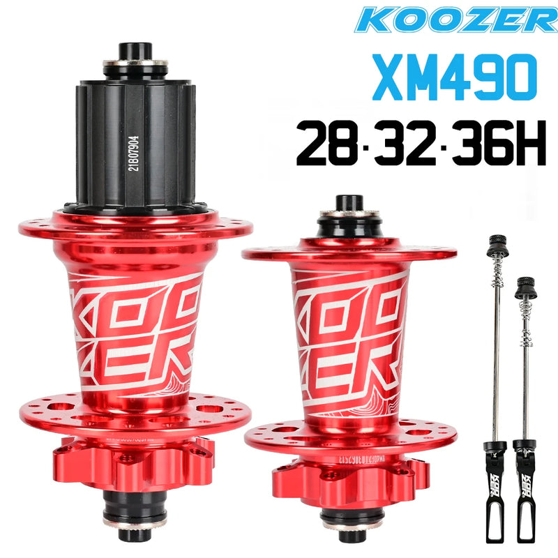 Bicycle Hubs Koozer Hubs Sealed bearing MTB Mountain Bike hub QR Thru 28 32 36 Holes Disc Brake For K7 HG SX NX XD MS 12S PRO7