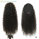 Rabo de Cavalo Curtos Ondas Profundas Cabelo Fibra Proteica Orgânica de Alta Qualidade Afro Cacheado 60cm100g "PATRICIA"-MODA