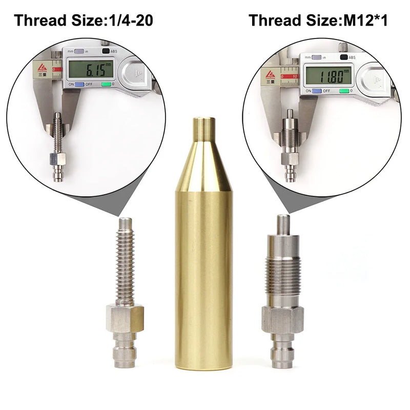 New Pneumatic CO2 S-TW And RG Threaded Airsoft Conversion Kit  Replacing 12g Cartridge With 8mm Quick Plug