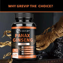 Panax Ginseng Capsules - Enhance Energy Endurance, Improve Memory and Concentration - 120 Capsules