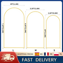 Gold Wedding Arch Backdrop Frame for Party Reusable Balloon Stand for Bridal Shower Birthday Ceremony Garden Decor 6/6.6/7.2FT